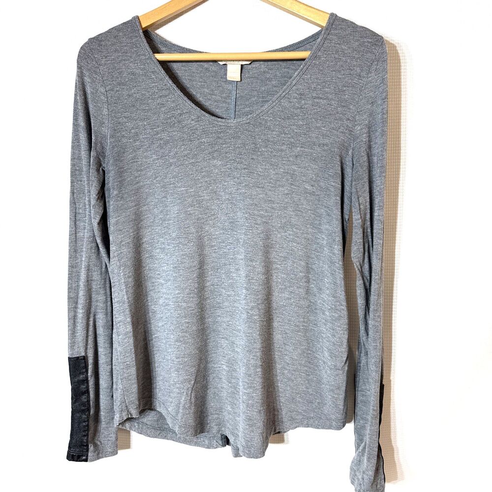 Banana Republic Long Sleeve Shirt w/ Leather Patch Cuff - S